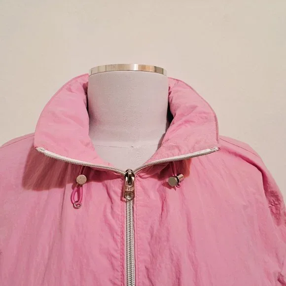 Abercrombie & Fitch Hood jacket Hands Pockets Pink Color Size S - Picture 6 of 9
